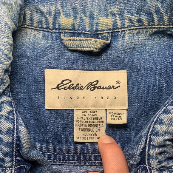 Vintage Eddie Bauer Denim vest  Size medium - Picture 5 of 9